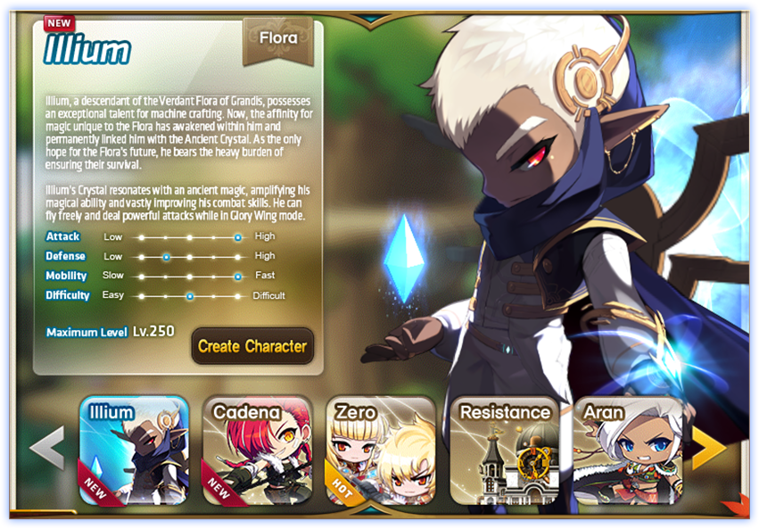 New Playable Character Illium Official MapleStory Website