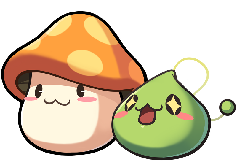 MapleStory Orange Mushroom and Slime