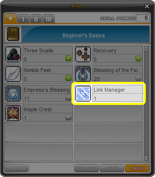 Maplestory link skills