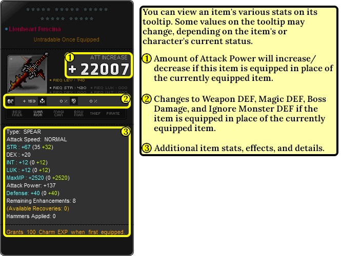 MapleStory Item Tooltip