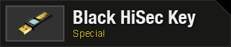 Black HiSec Key Header