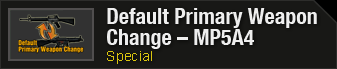 Default Primary Weapon Change - MP5A4 Header