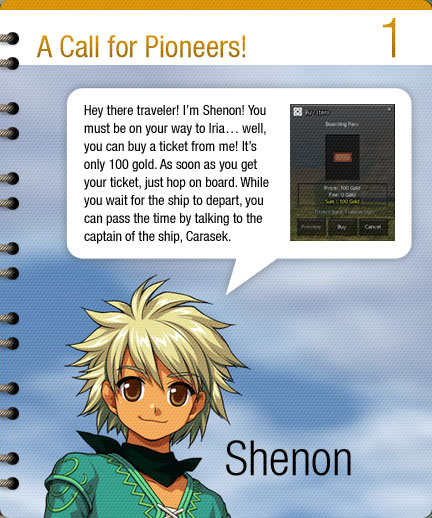 A Call for Pioneers 1:  Right Page