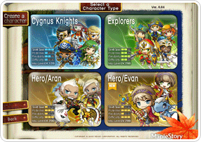 Choose a Character Type