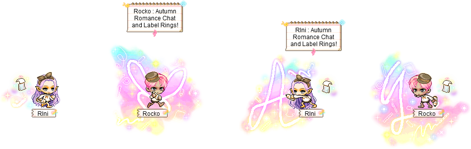 MapleStory September 16 Cash Shop Update Autumn Romance EXP Permanent Outfit Packages