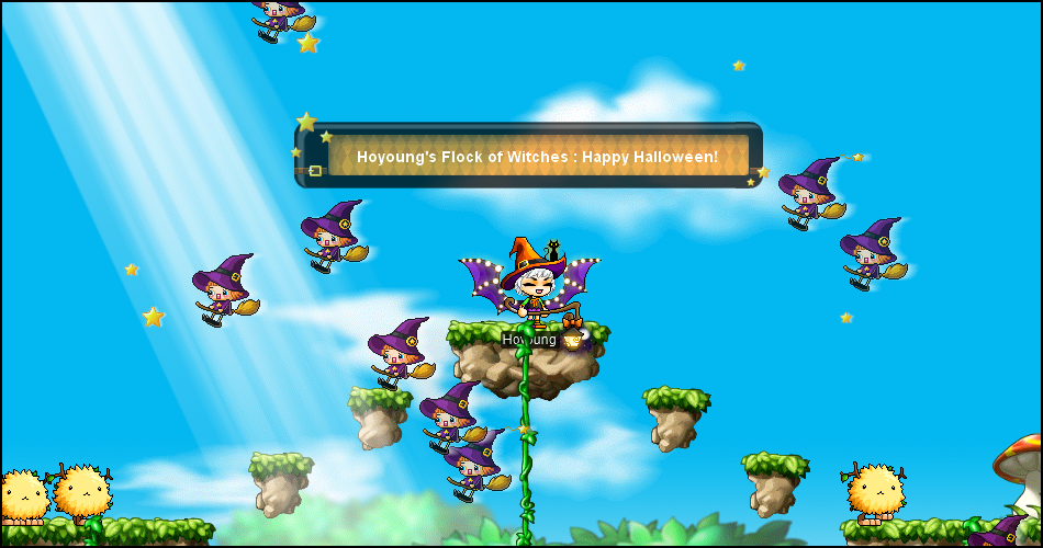 MapleStory Flock of Witches Weather Effect