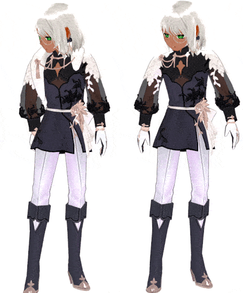 Mabinogi Special Black Rose Fur Wear (M), Mabinogi Special Black Rose Wear (M)