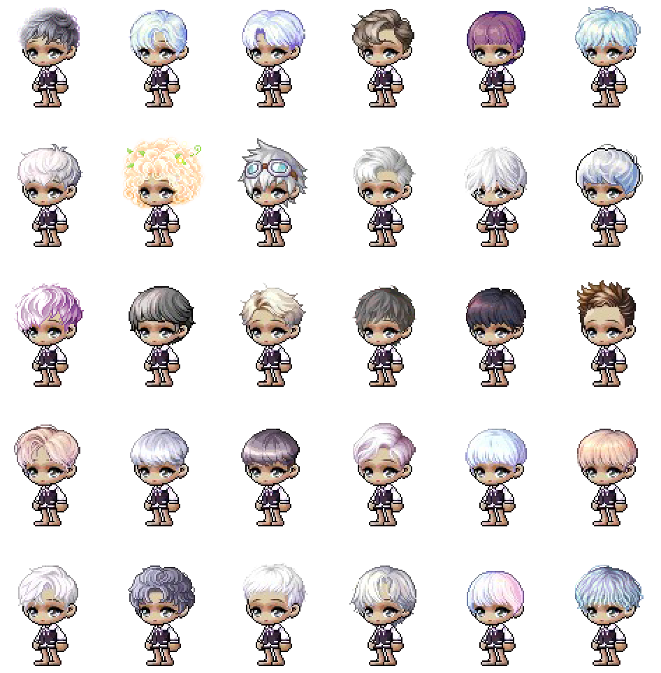 MapleStory Pixel Picks March 2021 Male Hairs