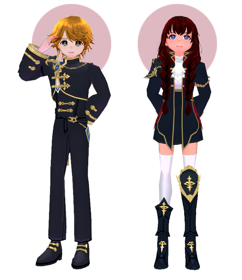 Mabinogi Special Noble Chevalier Uniform (M), Special Noble Chevalier Uniform (F)