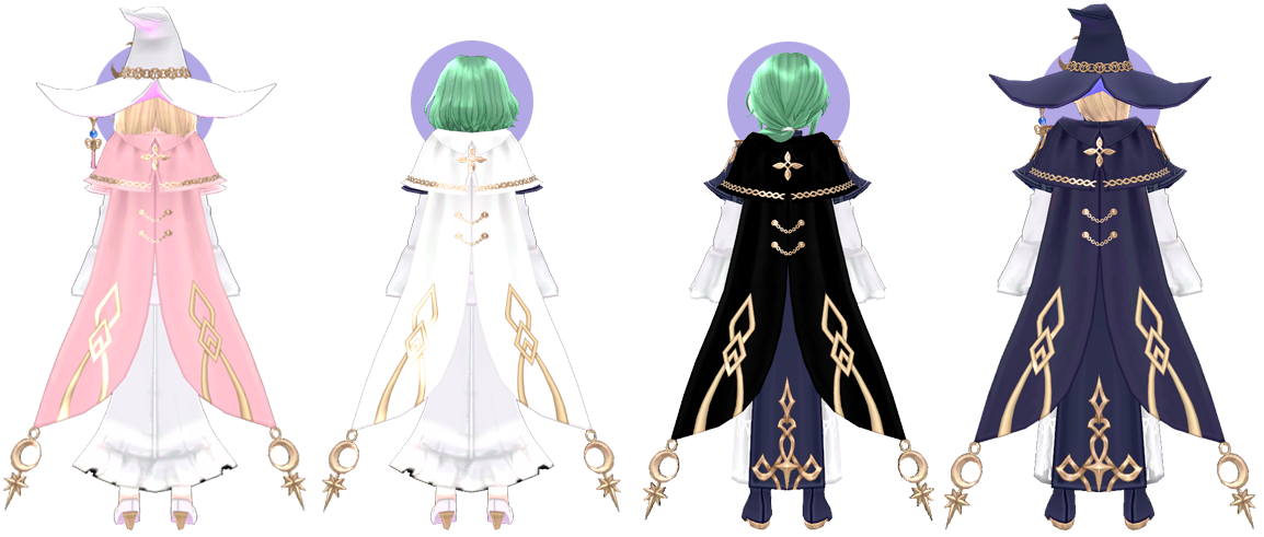 Elegant Royal Mage Cape, Pure Royal Mage Cape, Abyssal Royal Mage Cape, Great Royal Mage Cape