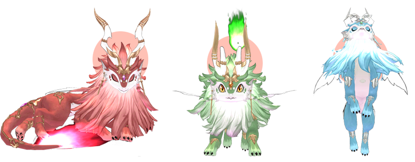 Red Fairy Dragon Whistle, Green Fairy Dragon Whistle, Blue Fairy Dragon Whistle