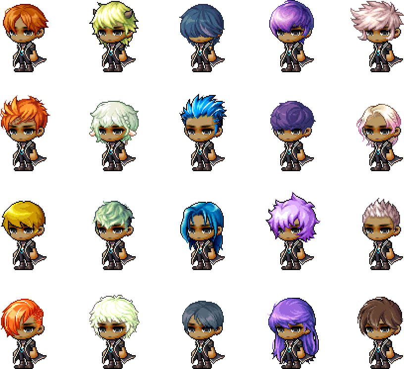 MapleStory Black Friday Male All-Star Choice Hairstyles
