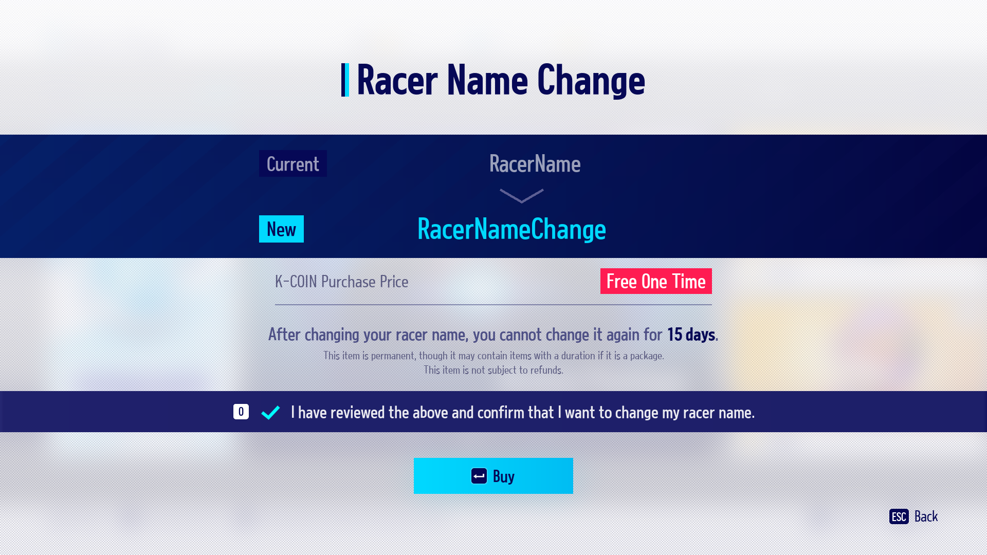 Racer Name Change KartRider Drift