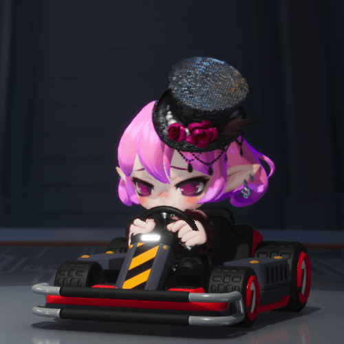 Lucid Surprised Seated Emote MapleStory x KartRider Drift Item Shop Update