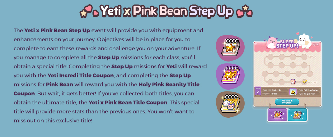 Yeti x Pink Bean Step Up