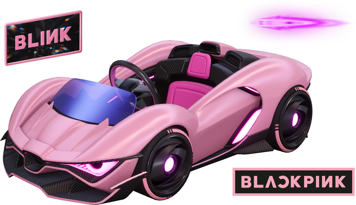 Pink Venom Supercar Package KartRider Drift x BLACKPINK