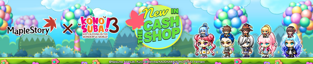 March 6 Cash Shop Update MapleStory x KonoSuba