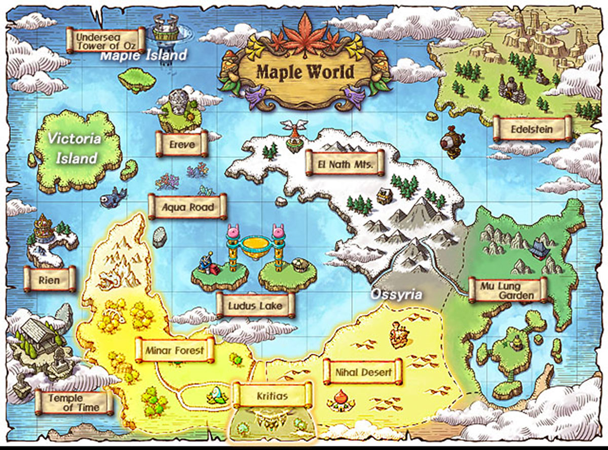 Explore World Mapleworld Large 